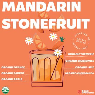 The Good Gracious! Mandarin Stonefruit has the delicious, refreshing flavors of tangy mandarin🍊and sweet peaches🍑 and nectarines as well as ingredients like chamomile and turmeric for balance.
.
.
#goodgracious #goodgraciousbeverages #mandrain #tangy #chamomile #organic #functionalbeverage #tapintosomethinggood #peaches #refresher #seasonal #frescas #holiday #engeryboost #craftlemonade #passionfruit #chef #specialbeverage #beverage #beverageindustry #hospitalityindustry #restaurantindustry #raiseaglass #sustainability #sustainablitypromise #sustainablefood #betterbeverages #reduceplasticwaste #organicingredients